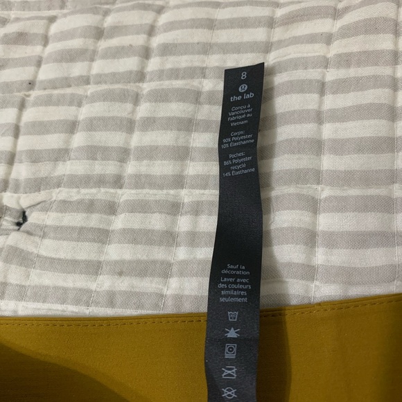 Lululemon Womens Trouser, Mustard Gold, Size 8 NWOT - Picture 3 of 9